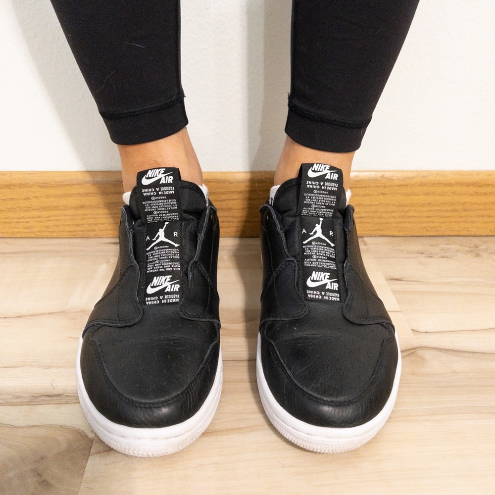 Air Jordan Retro Low Slip Sneakers in Black